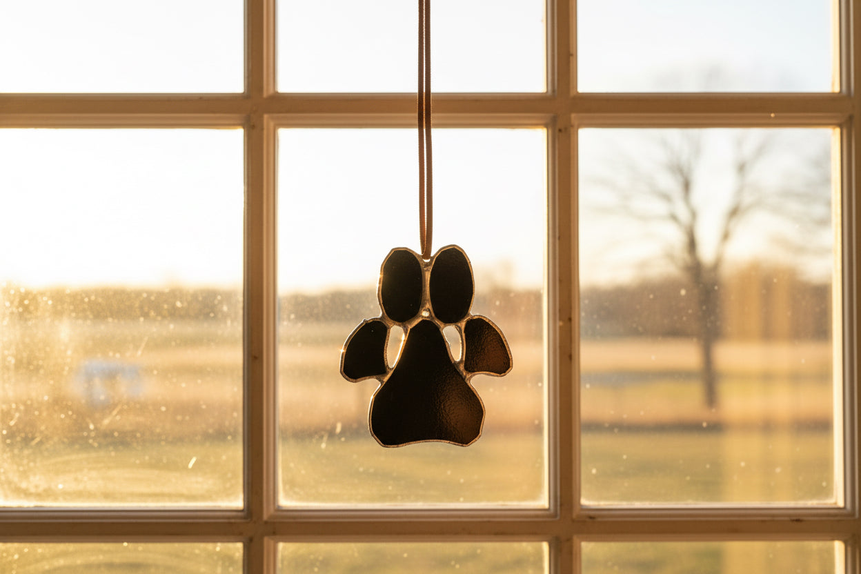 Stained Glass | Paw Print - Greenbriar Market + Refillery