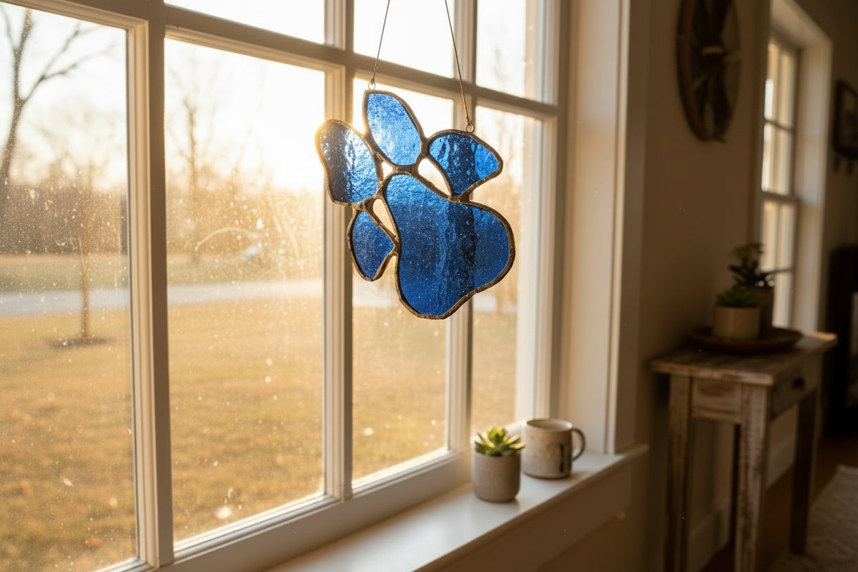 Stained Glass | Paw Print - Greenbriar Market + Refillery