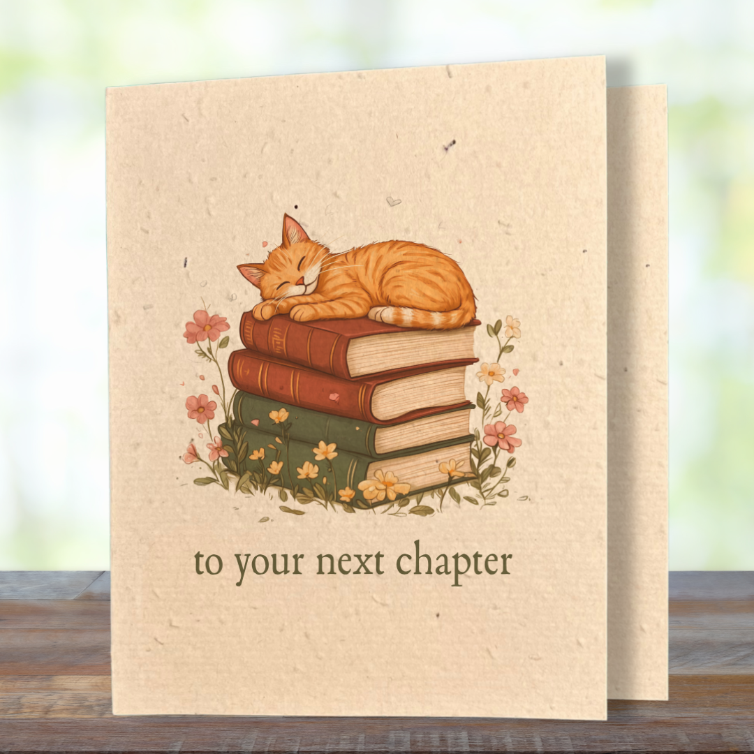 Book Lovers | Plantable Wild Flower Greeting Card - Greenbriar Market + Refillery