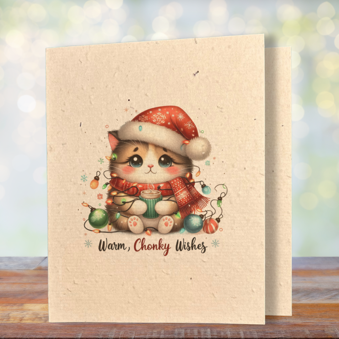 Christmas Greeting Card | Plantable Wild Flower Seed Paper - Greenbriar Market + Refillery