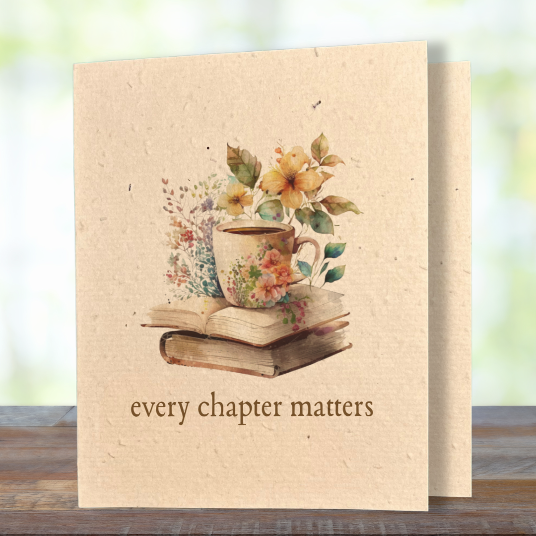 Book Lovers | Plantable Wild Flower Greeting Card - Greenbriar Market + Refillery