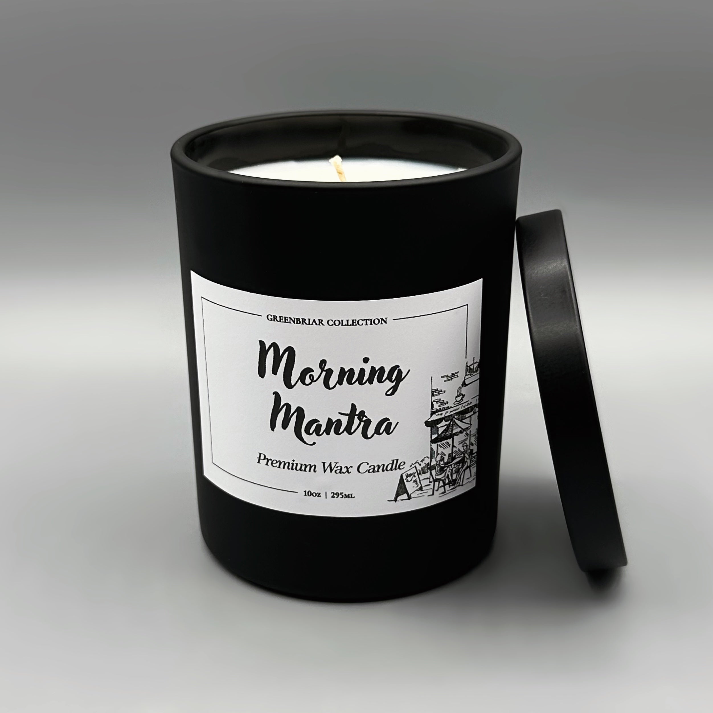 Premium Wax Candle | Morning Mantra - Greenbriar Market + Refillery