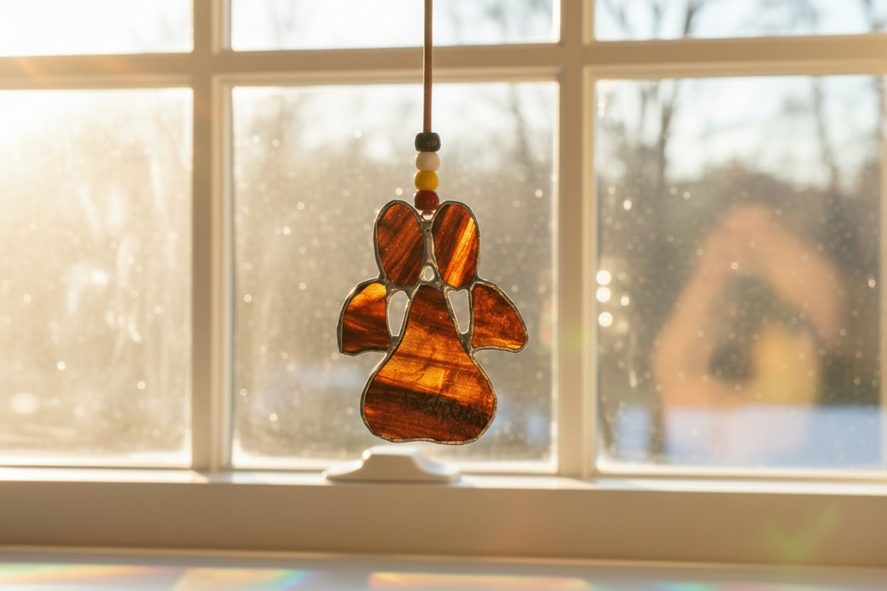 Stained Glass | Paw Print - Greenbriar Market + Refillery