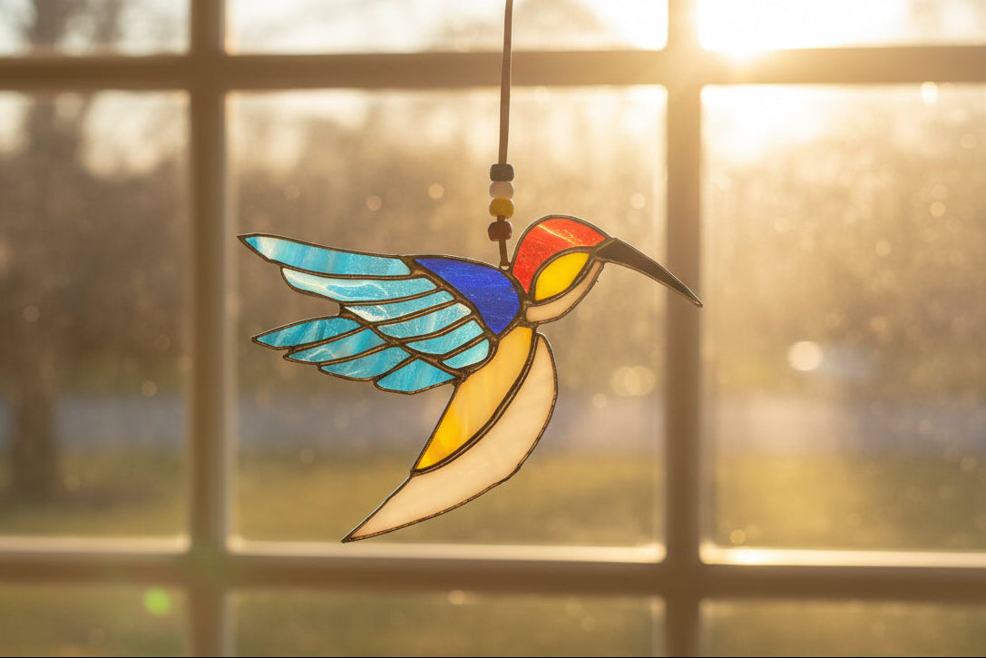 Stained Glass | Hummingbird - Greenbriar Market + Refillery