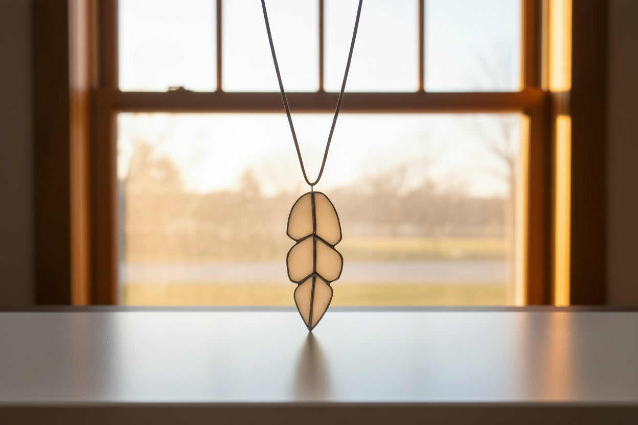 Stained Glass | Small Feather - Greenbriar Market + Refillery