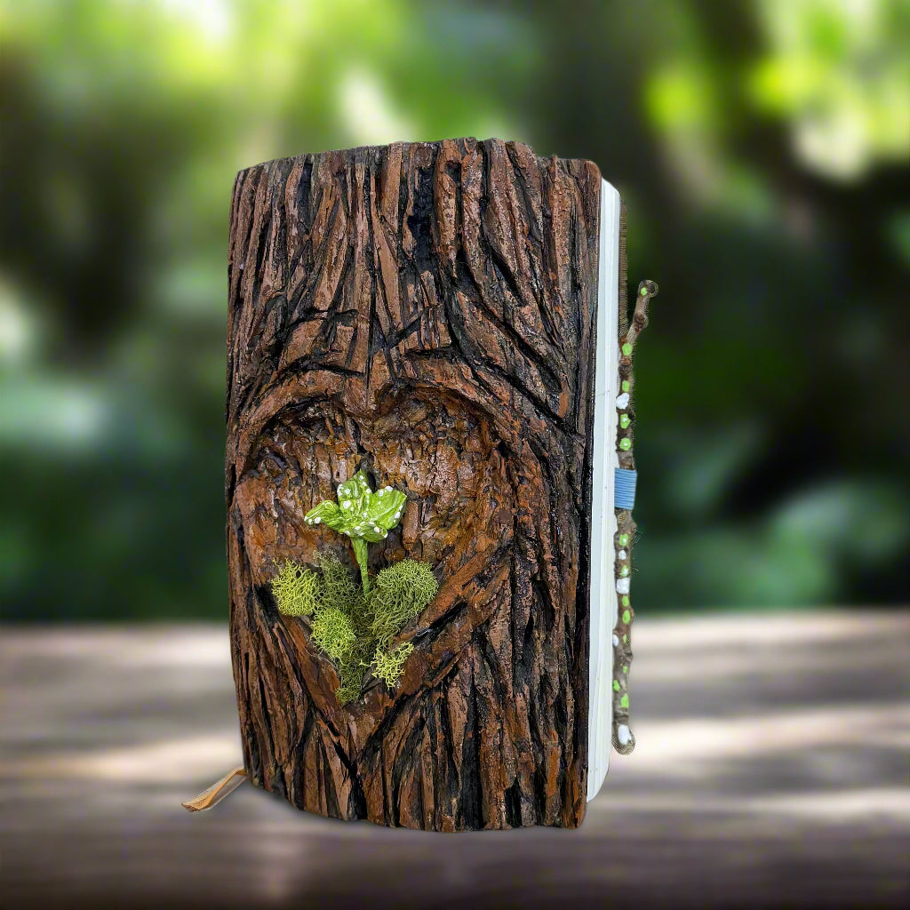 Lala's Little Art Studio Hand Carved Woodland Journals Green Sprout