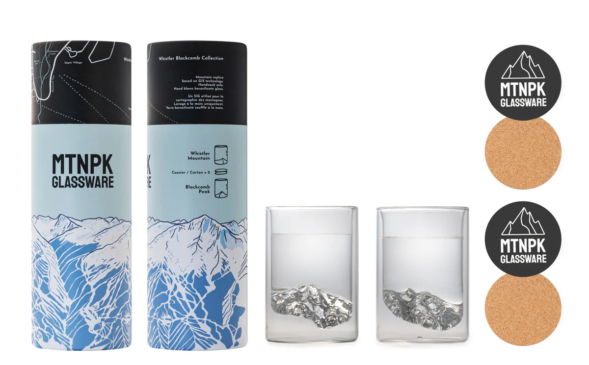 Double Walled Glass Set | Whistler + Blackcomb - Greenbriar Market + Refillery