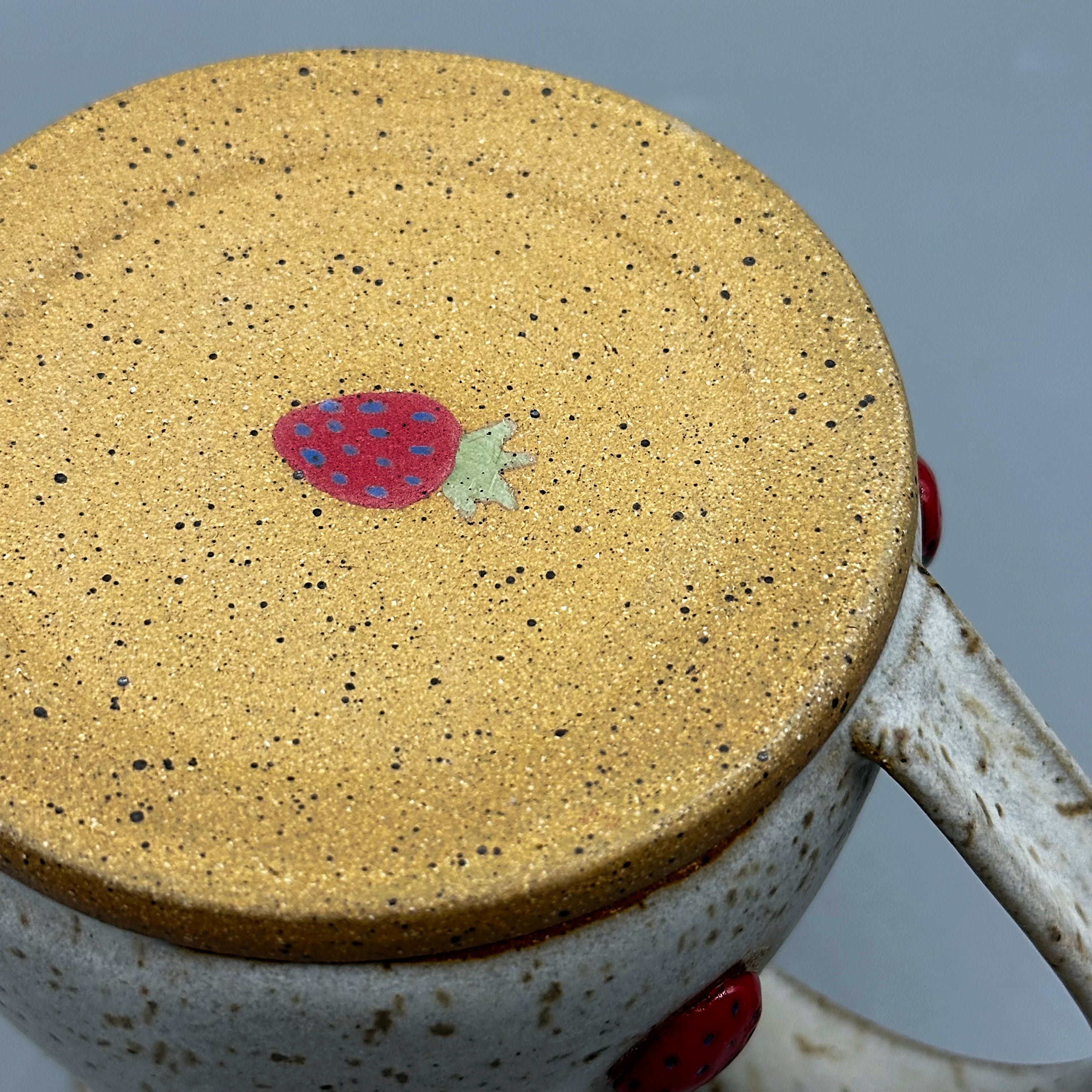 Ceramic Mug | Strawberries - Greenbriar Market + Refillery