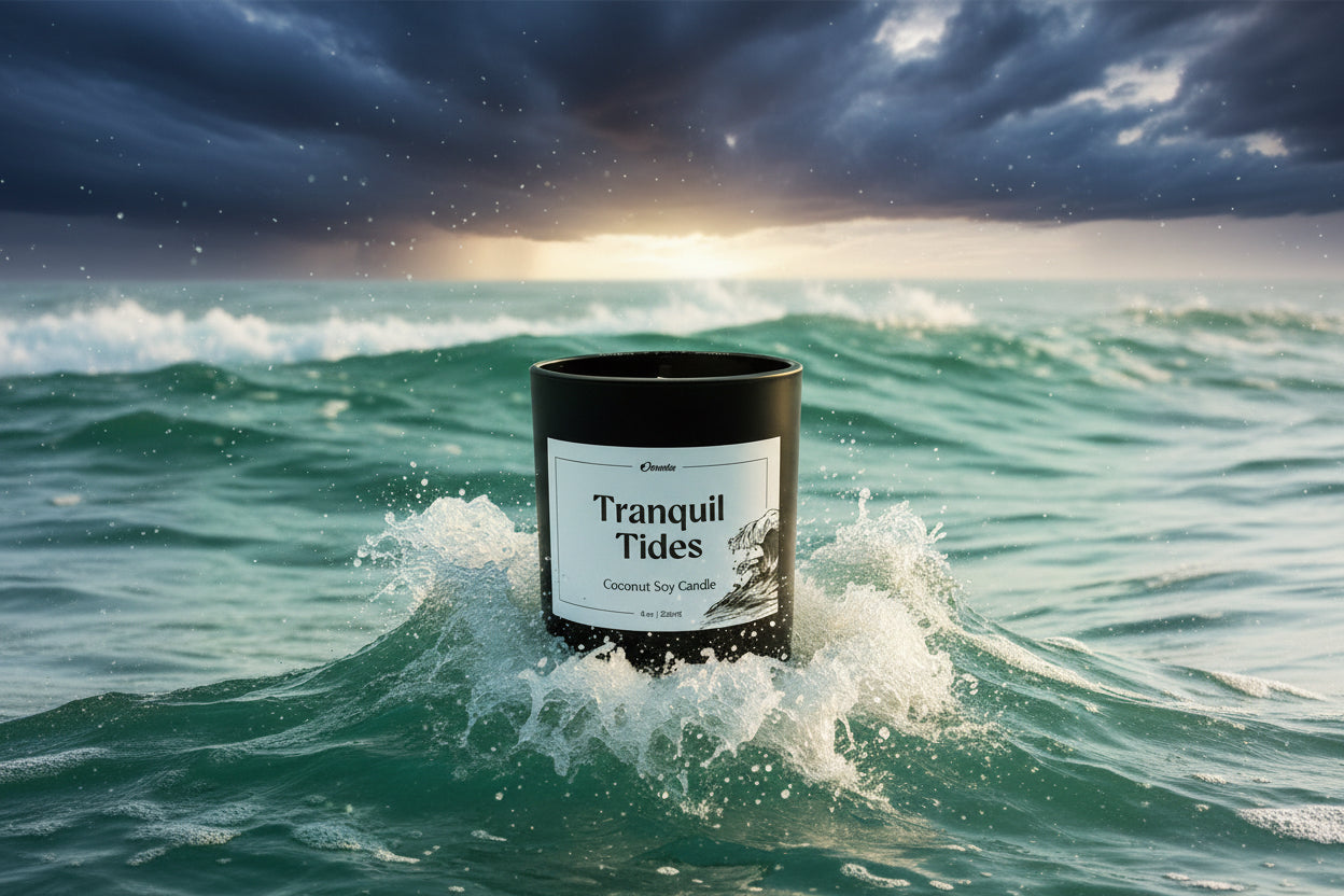Premium Wax Candle | Tranquil Tides - Greenbriar Market + Refillery