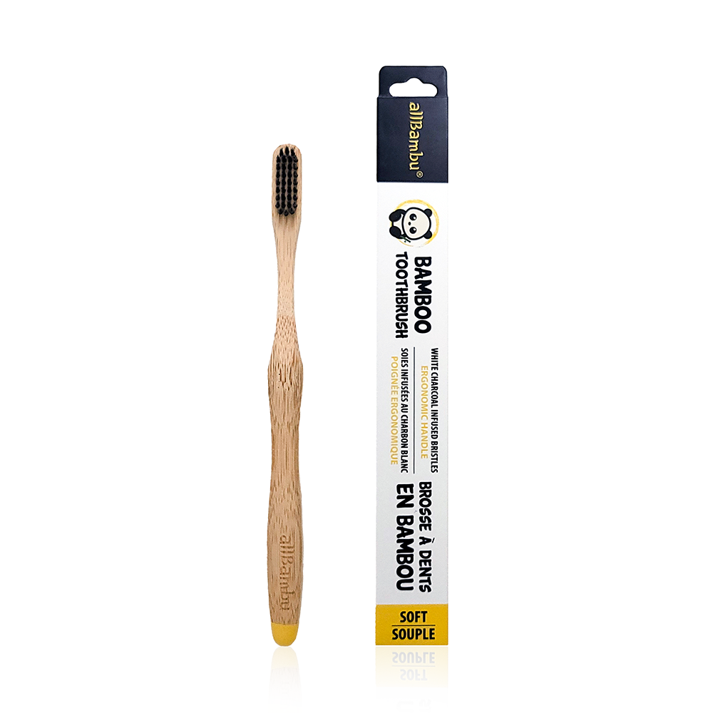 Bamboo Toothbrush | Medium - Greenbriar Market + Refillery