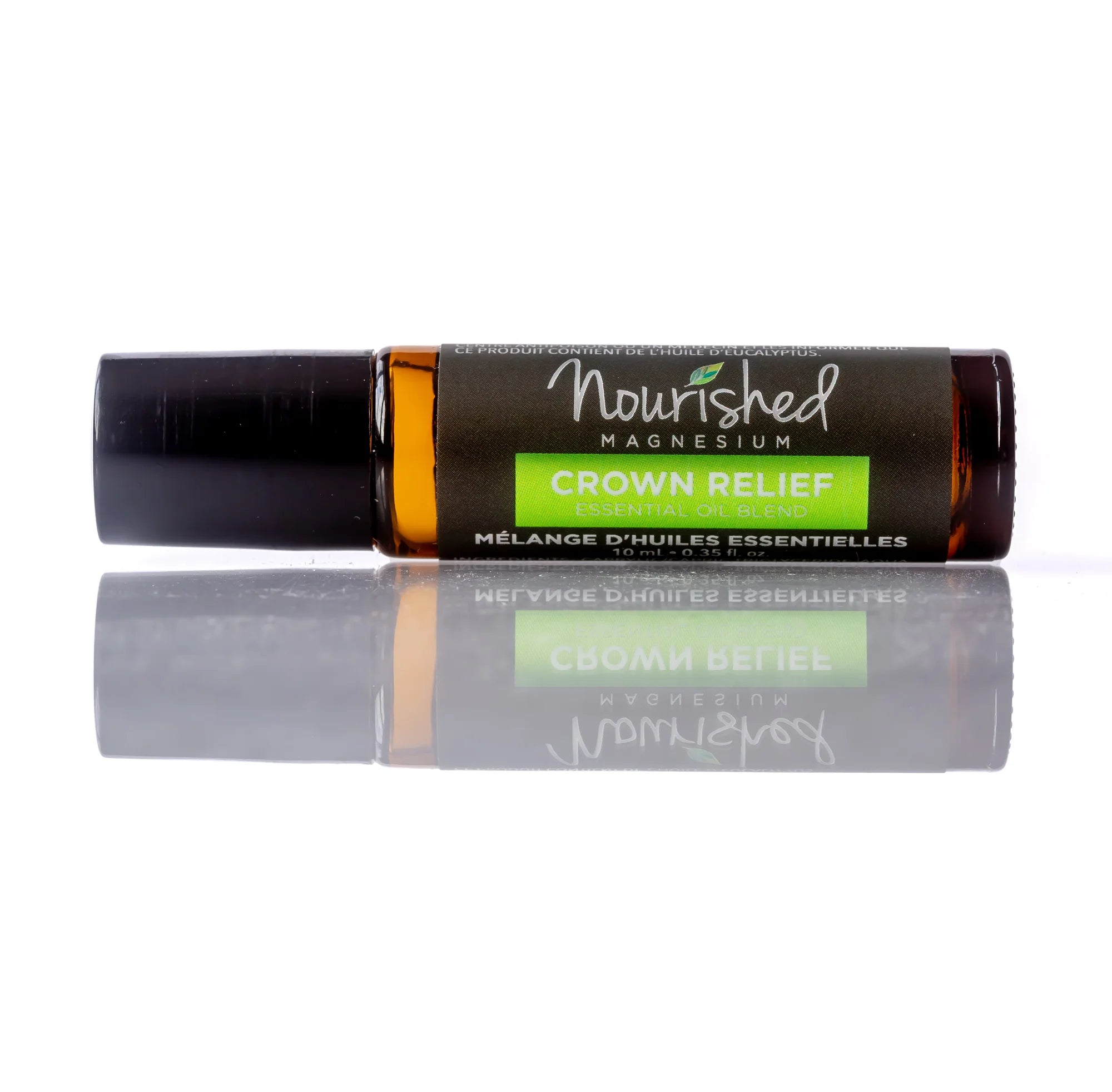 Crown Relief magnesium roller by Anointment, roll-on essential oil blend photographed on white background at Greenbriar Market Calgary