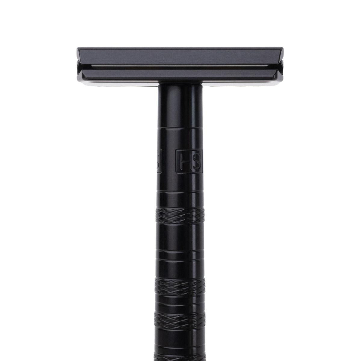 Jet Black Henson AL13 safety razor – Calgary plastic-free shaving tool