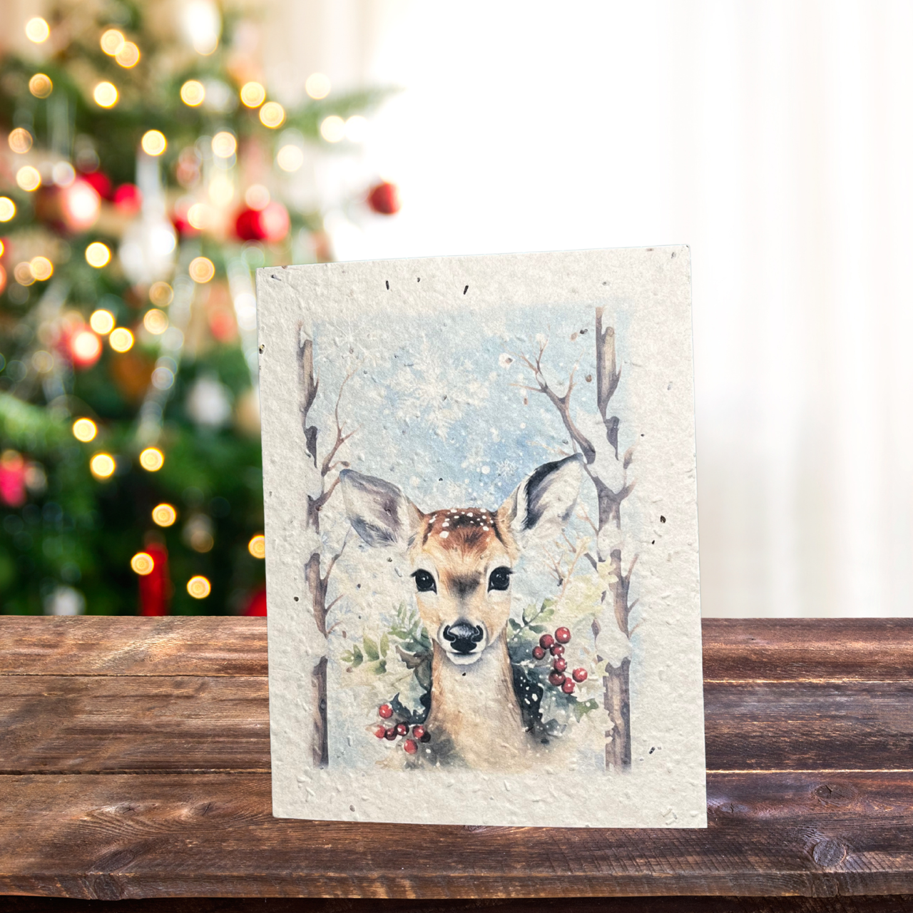 Christmas Greeting Card | Plantable Flower Seed Paper - Greenbriar Market + Refillery