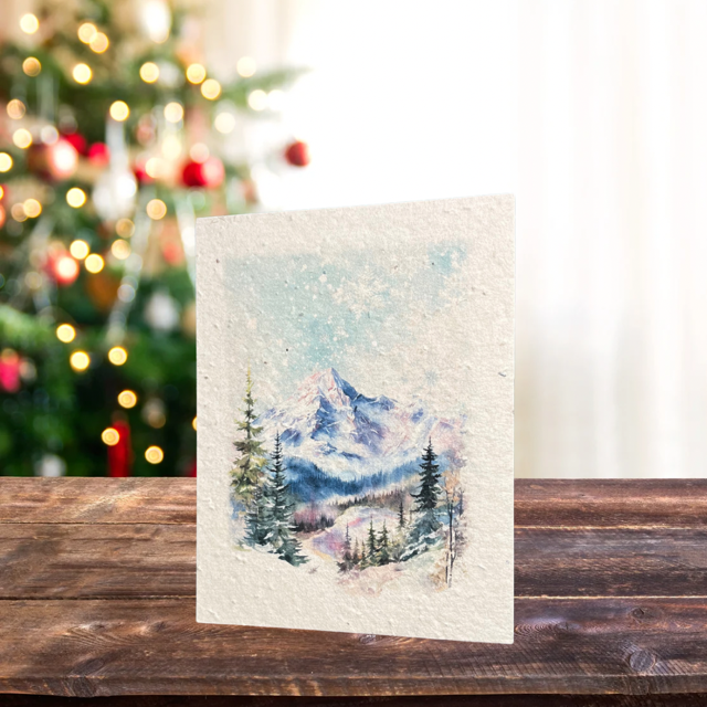 Christmas Greeting Card | Plantable Flower Seed Paper - Greenbriar Market + Refillery