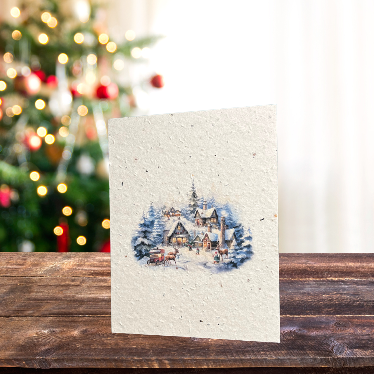 Christmas Greeting Card | Plantable Flower Seed Paper - Greenbriar Market + Refillery